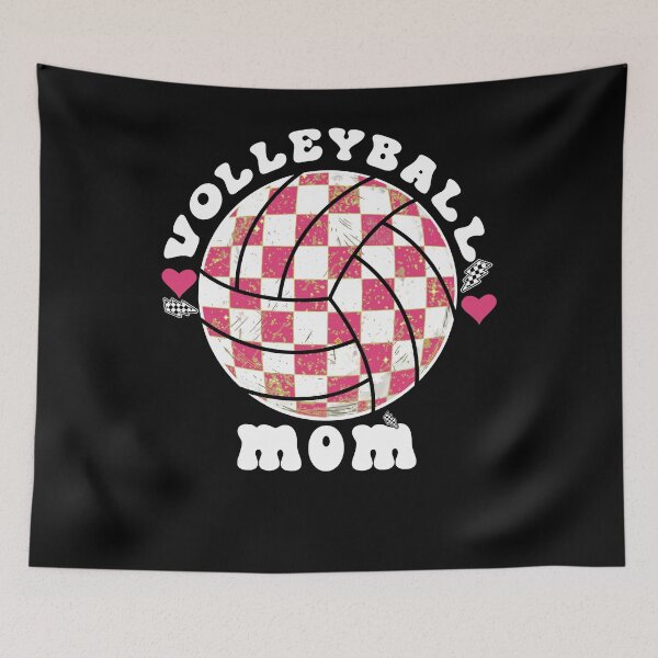 Artikelvorschau, Volleyball-Mama, rosa-karierte Ästhetik entworfen und verkauft von LarryMBrown.