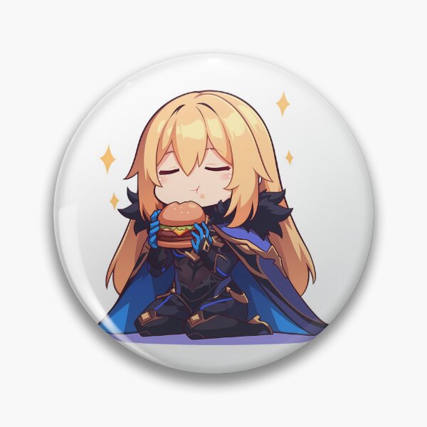 Item preview, Dainsleif Genshin Impact Chibi Burger Pause designed and sold by earlobejerk.
