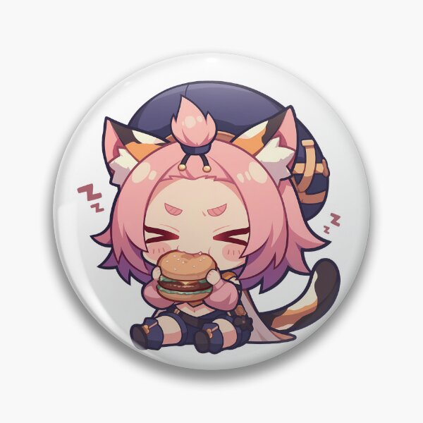Item preview, Diona Genshin Impact Chibi Burger Nap designed and sold by earlobejerk.