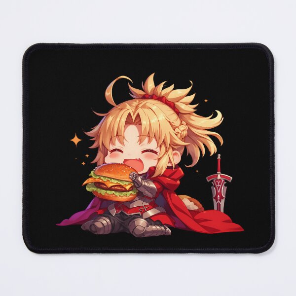 Item preview, Mordred Fate Grand Order Chibi Burger Bite designed and sold by earlobejerk.