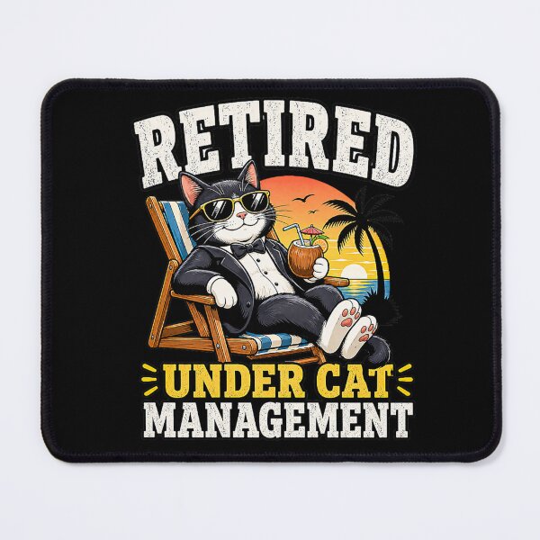 Item preview, Retired Under Cat Management Funny Tuxedo Feline designed and sold by ZalcArtStore.