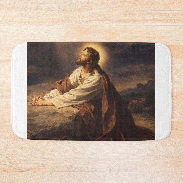 Item preview, Jesus Praying in Gethsemane | Christian Religious Art Print | Sacred Biblical Illustration designed and sold by Jesus-istheway.