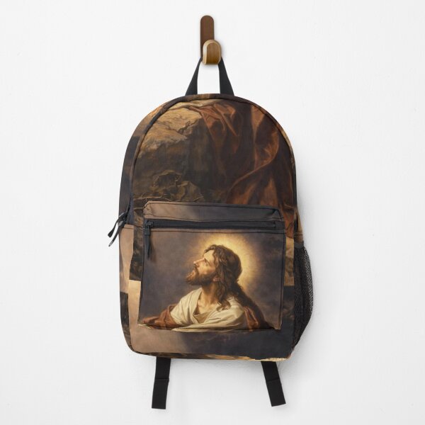 Artikelvorschau, Jesus betet in Gethsemane | Christlicher Kunstdruck | Heilige biblische Illustration entworfen und verkauft von Jesus-istheway.