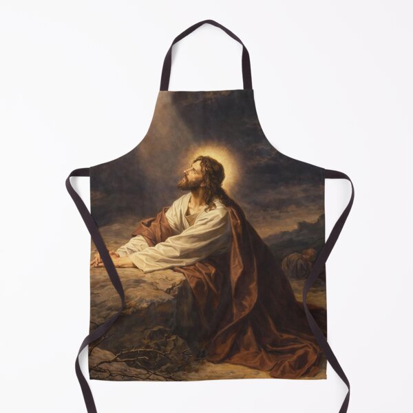 Item preview, Jesus Praying in Gethsemane | Christian Religious Art Print | Sacred Biblical Illustration designed and sold by Jesus-istheway.