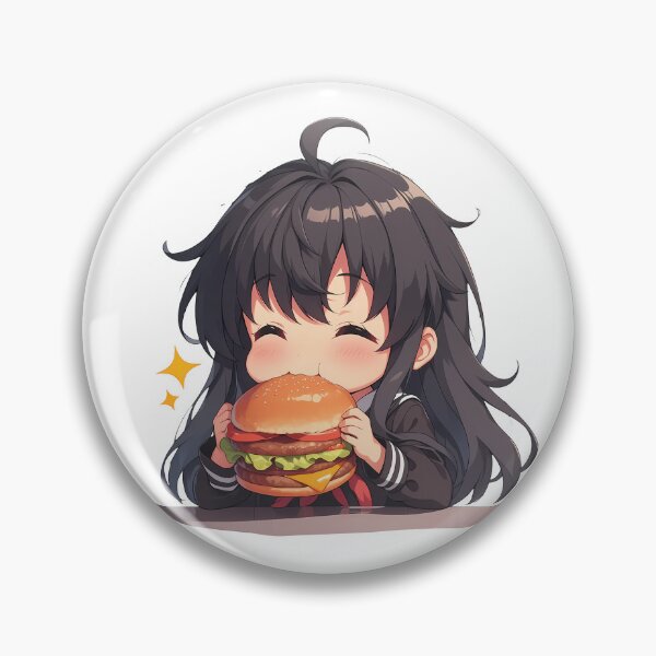 Item preview, Yukino Yukinoshita Oregairu Chibi Burger Calm designed and sold by earlobejerk.