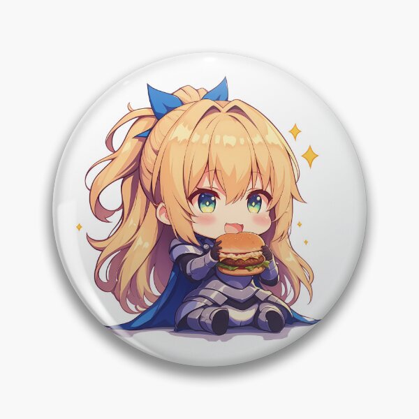 Item preview, Ais Wallenstein DanMachi Chibi Burger Calm designed and sold by earlobejerk.