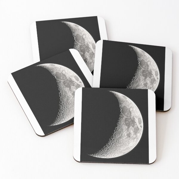 Item preview, Luminous Crescent Moon – High Contrast Lunar Photography designed and sold by EACS61 Nature Photography .