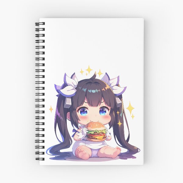 Item preview, Hestia DanMachi Chibi Burger Happiness designed and sold by earlobejerk.