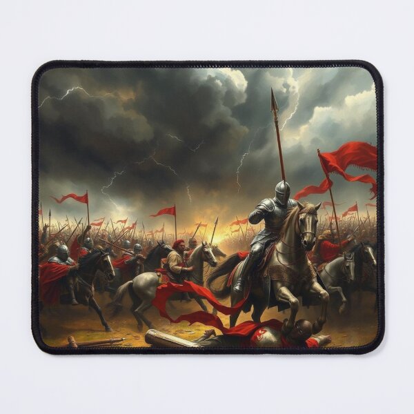 Item preview, Epic Medieval Knight Battle in Stormy Lightning Battlefield designed and sold by EllDAV777.