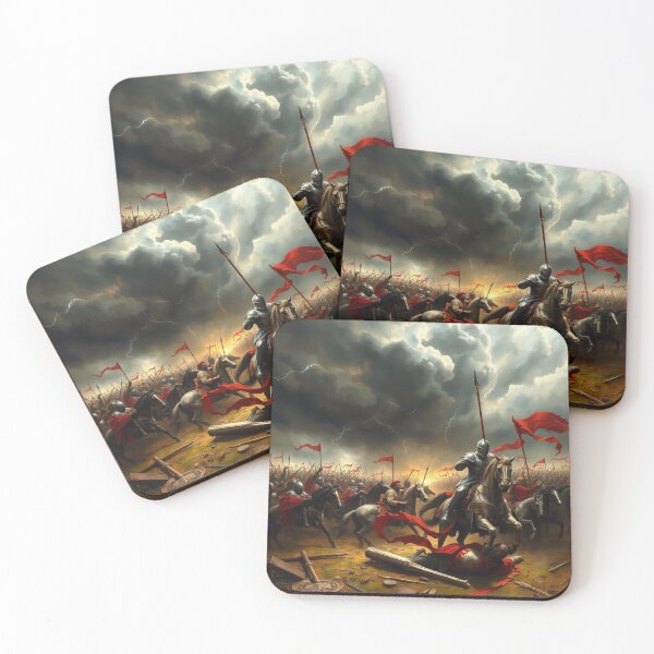 Item preview, Epic Medieval Knight Battle in Stormy Lightning Battlefield designed and sold by EllDAV777.