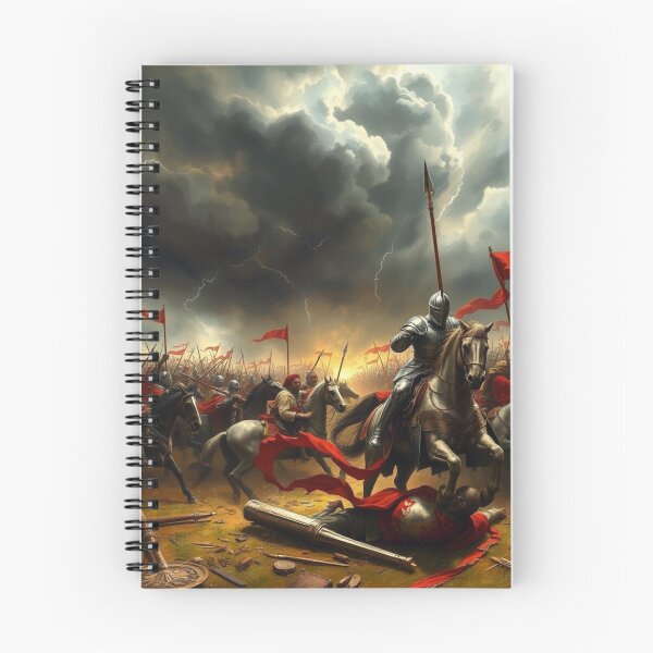 Item preview, Epic Medieval Knight Battle in Stormy Lightning Battlefield designed and sold by EllDAV777.