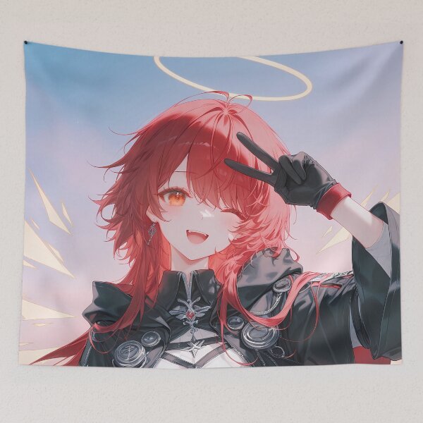 Item preview, Exusiai Peaceful Aura Arknights Prelude To Dawn Anime Girl designed and sold by 108Recordings.
