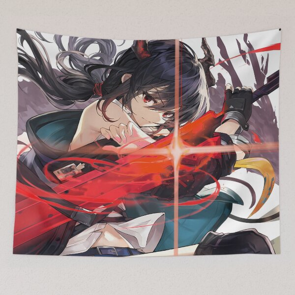 Item preview, Chen Prelude Ch’En Arknights Dragon Blade Warrior Girl Intense Anime Battle designed and sold by 108Recordings.