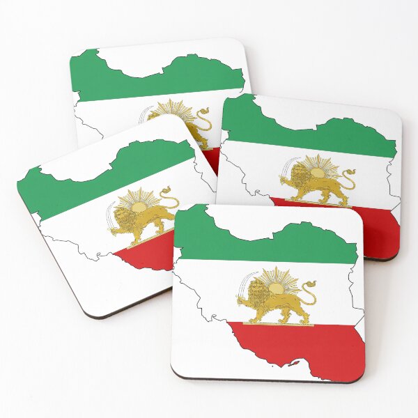 Item preview, Iran Persia Flag Map designed and sold by Fres Design.