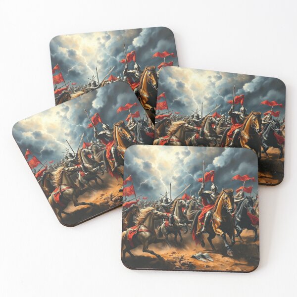 Item preview, Epic Medieval Knights Charge into Battle Storm designed and sold by EllDAV777.