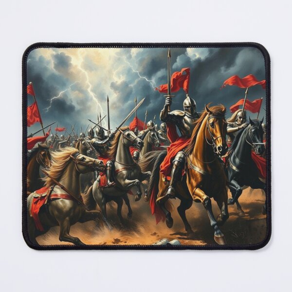 Item preview, Epic Medieval Knights Charge into Battle Storm designed and sold by EllDAV777.