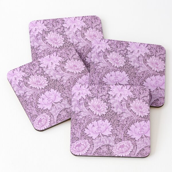 Item preview, Magenta Pink Chrysanthemum Damask William Morris designed and sold by Glimmersmith.