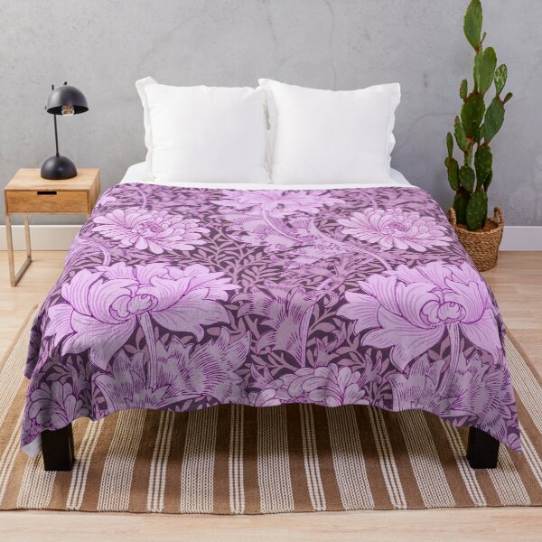 Item preview, Magenta Pink Chrysanthemum Damask William Morris designed and sold by Glimmersmith.