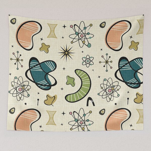 Item preview, Atomic Age Pattern Mid Century Modern Design MCM designed and sold by CattlettArt.