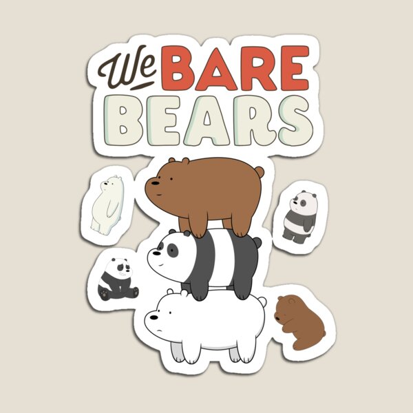 We Bare Bears Magnets for Sale | Redbubble
