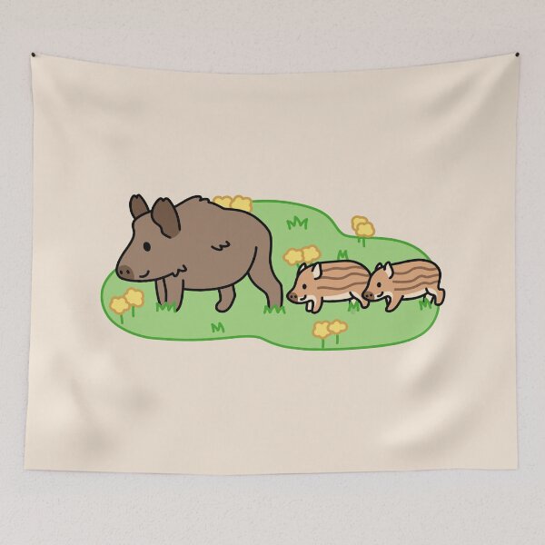 Item preview, Boar Family designed and sold by littlemandyart.