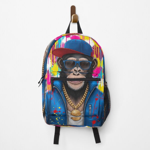 Item preview, Streetwear Chimpanzee Graffiti Urban Portrait Art designed and sold by PixorStudio.