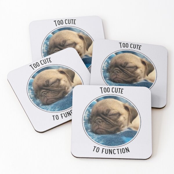 Item preview, Too Cute to Function Sleeping Pug Puppy designed and sold by Massara6.