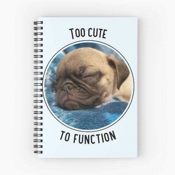 Item preview, Too Cute to Function Sleeping Pug Puppy designed and sold by Massara6.