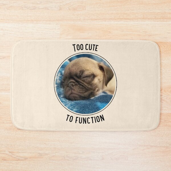 Item preview, Too Cute to Function Sleeping Pug Puppy designed and sold by Massara6.