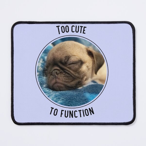 Item preview, Too Cute to Function Sleeping Pug Puppy designed and sold by Massara6.