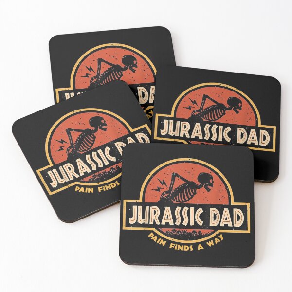 Item preview, Jurassic Dad Pain Finds A Way Funny Sarcastic Skeleton designed and sold by ZalcArtStore.