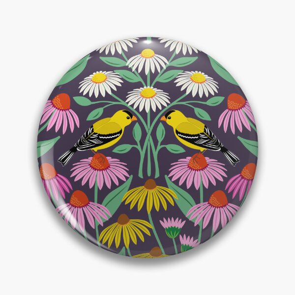 Item preview, Goldfinch among the wildflowers designed and sold by Jennifer Ladd.