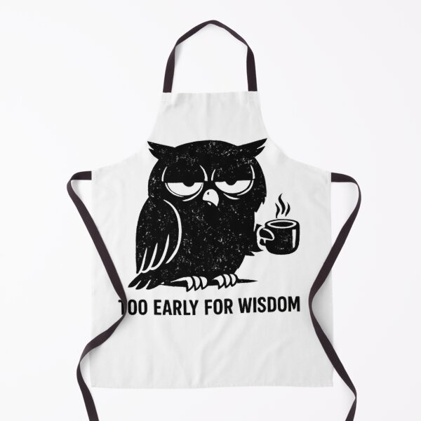 Item preview, Too Early for Wisdom – Tired Owl Coffee Art designed and sold by Yujanne.