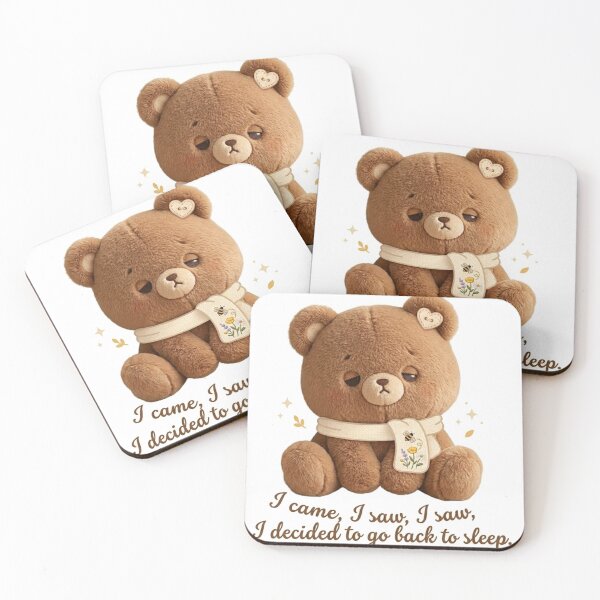 Item preview, Sleepy Kawaii Bear - I Came, I Saw, I Decided To Go Back To Sleep designed and sold by Stickivo.