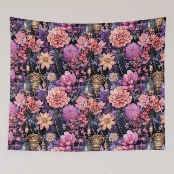 Item preview, Flowers watercolor vector seamless pattern designed and sold by Leylita Design.