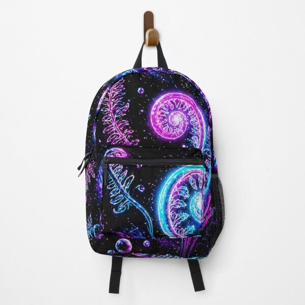 Item preview, Neon Galaxy Fiddlehead Fern | Cosmic Botanical Spiral | Glowing Space Plant | Synthwave Nature Art designed and sold by LuxuryApparels.