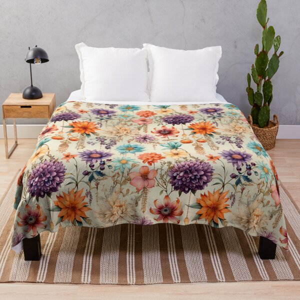 Item preview, Flowers watercolor vector seamless pattern designed and sold by Leylita Design.