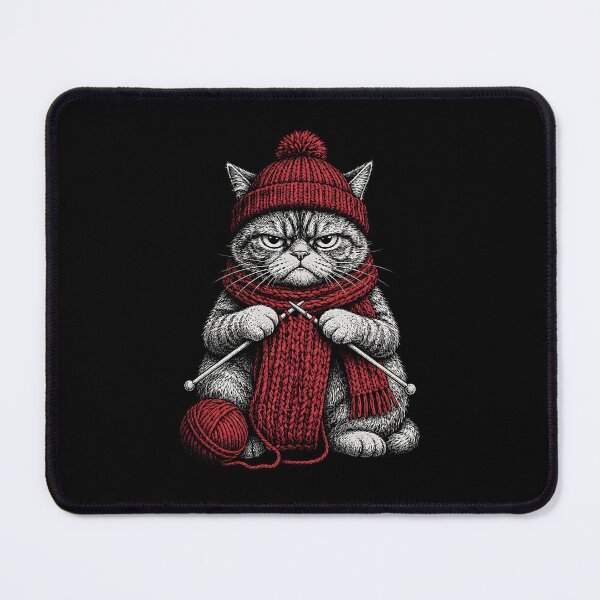 Item preview, Knitting Cat Crochet  designed and sold by zoes-ink.