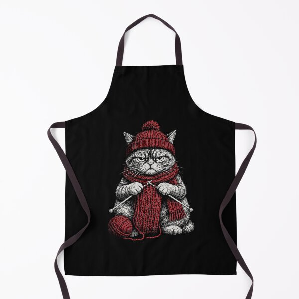 Item preview, Knitting Cat Crochet designed and sold by zoes-ink.