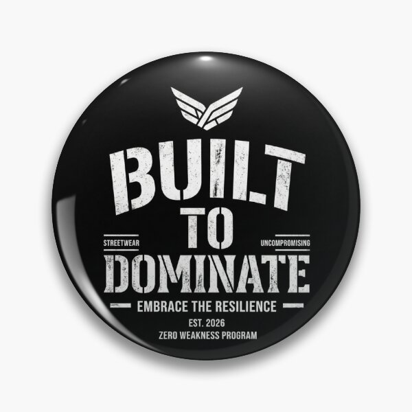 Item preview, Built To Dominate Bold Streetwear Mindset Design designed and sold by DarioTactical.