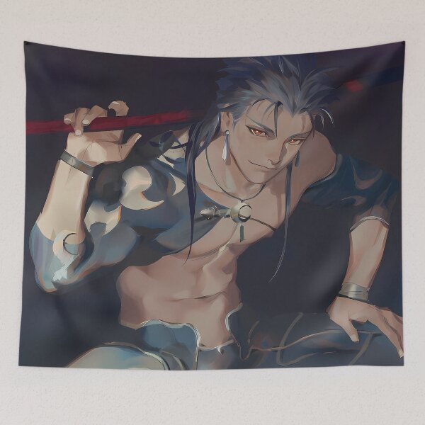 Item preview, Lancer Fate Stay Night Crimson Spear Confidence designed and sold by SuperTeamCanada.