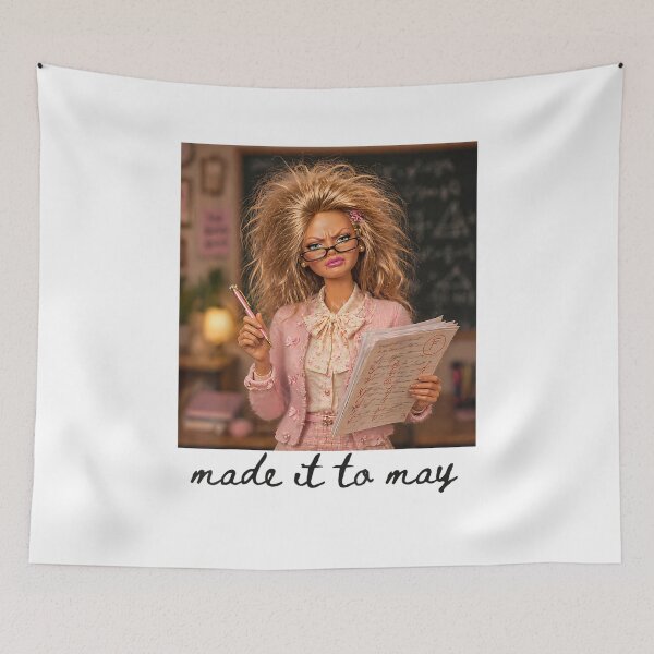 Item preview, Funny Made It to May Teacher Student Last Day of School Meme designed and sold by ZalcArtStore.
