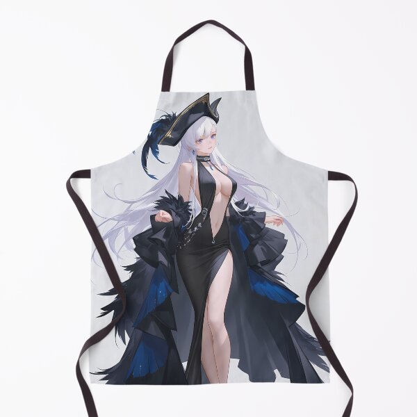 Item preview, Belfast Azur Lane Midnight Feathered Elegance with White Hair designed and sold by SuperTeamCanada.
