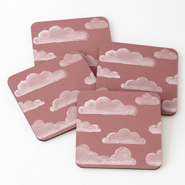 Item preview, Dreamtime Clouds Watercolor Pattern - Ruby + Snow designed and sold by Irene Estelle.