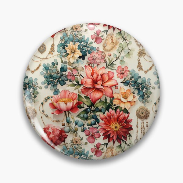 Item preview, Flowers watercolor vector seamless pattern designed and sold by Leylita Design.