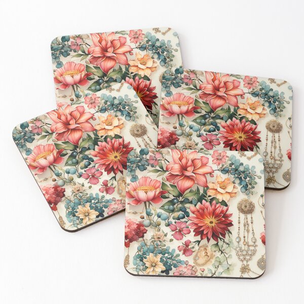 Item preview, Flowers watercolor vector seamless pattern designed and sold by Leylita Design.