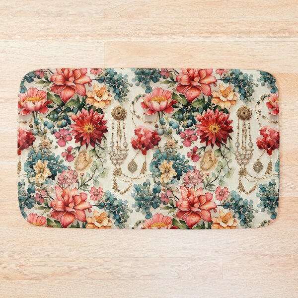 Item preview, Flowers watercolor vector seamless pattern designed and sold by Leylita Design.