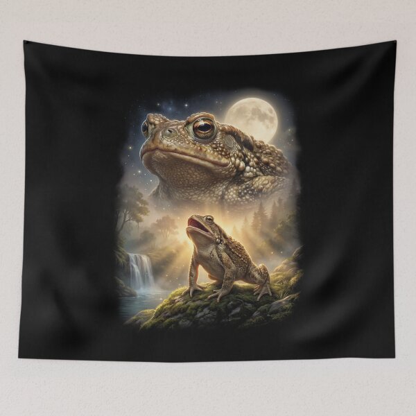 Item preview, Frog Howling Moon Art Animal Lover designed and sold by DoodleTortle.