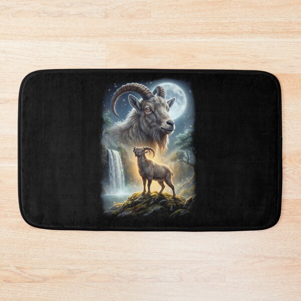 Item preview, Goat Howling Moon Art Animal Lover designed and sold by DoodleTortle.