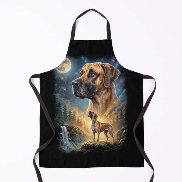 Item preview, Great Dane Howling Moon Art Dog Lover designed and sold by DoodleTortle.